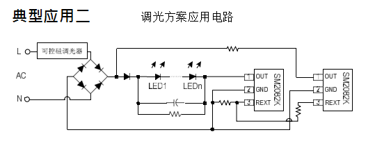 高壓線性恒流icSM2082K在LED燈驅動照明方案中可替換CL1570RM9003B(圖2) 高壓線性恒流icSM2082K在LED燈驅動照明方案中可替換CL1570RM9003B(圖2)