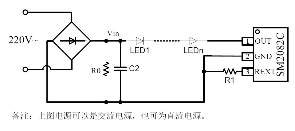 SM2082D高壓線性恒流IC產(chǎn)品特點選型及應用注意事項(圖2) SM2082D高壓線性恒流IC產(chǎn)品特點選型及應用注意事項(圖2)